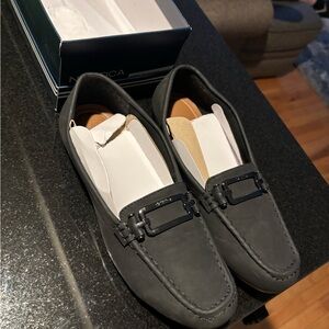 Nautica Black Loafers with Silver Accents